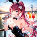 今日はバニーの衣装で〜す❤️芹奈のオススメカクテル🍸️はいかがですか❤️ 2枚目