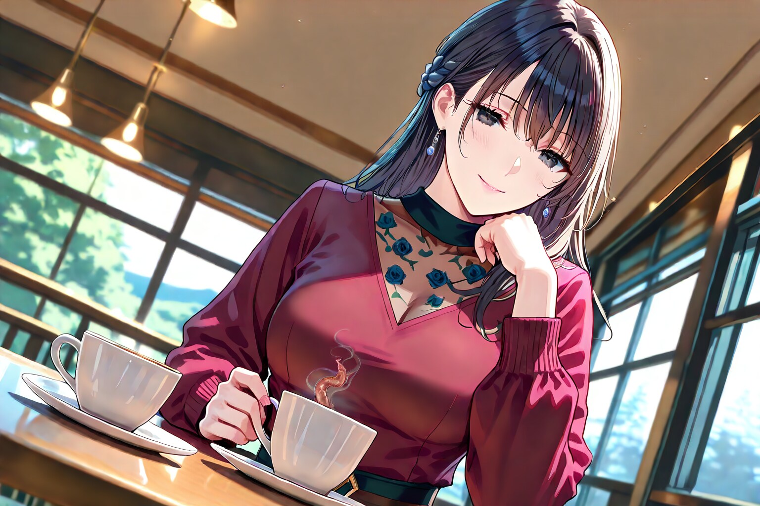 旅先のCafe | の人気AIイラスト・グラビア