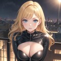 レザー衣装の金髪お姉さん 3枚目