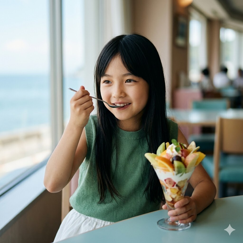 ししょちゃんとフルーツパフェ