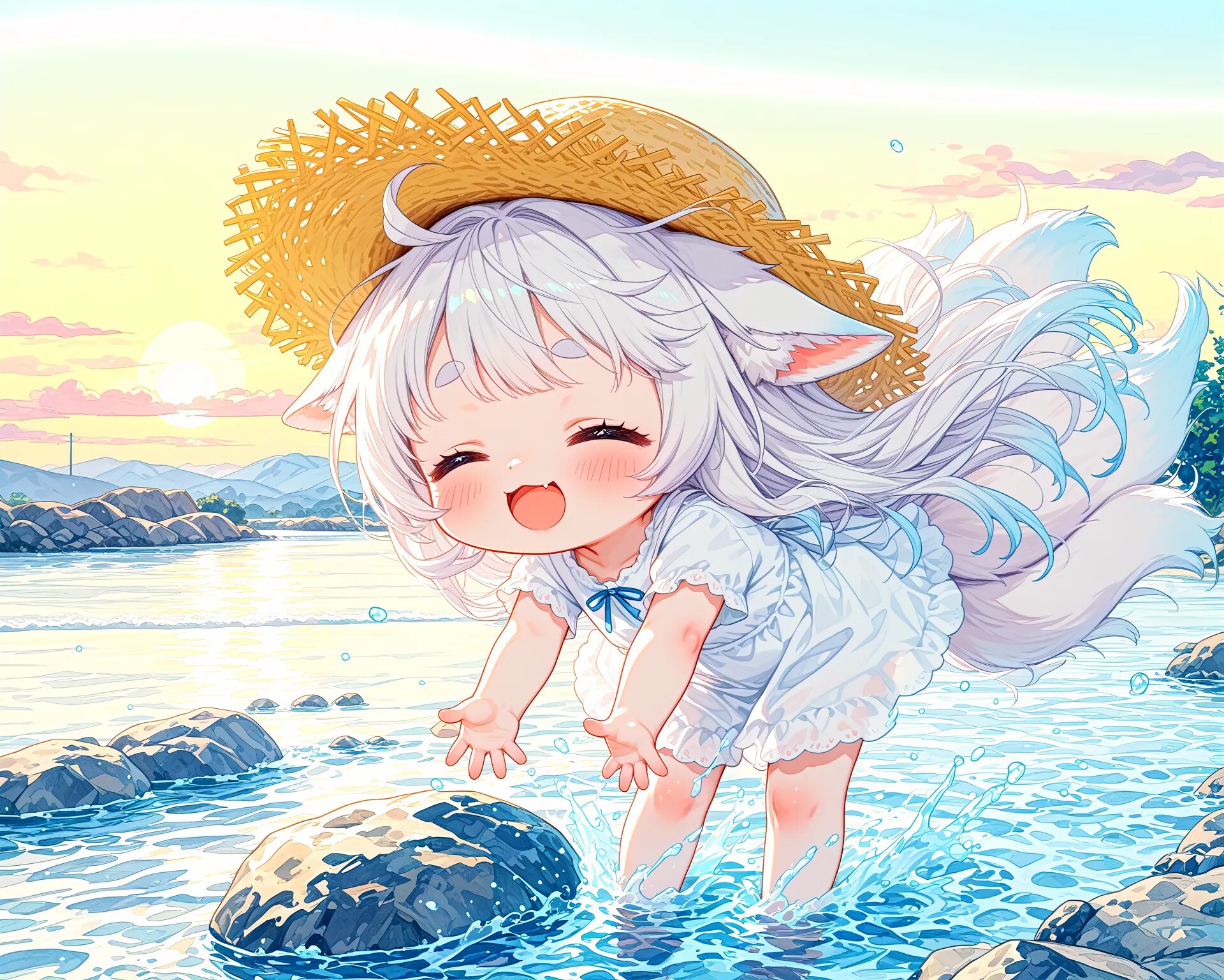 川遊び
