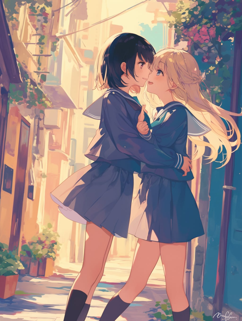 キスしたい二人のJK224
