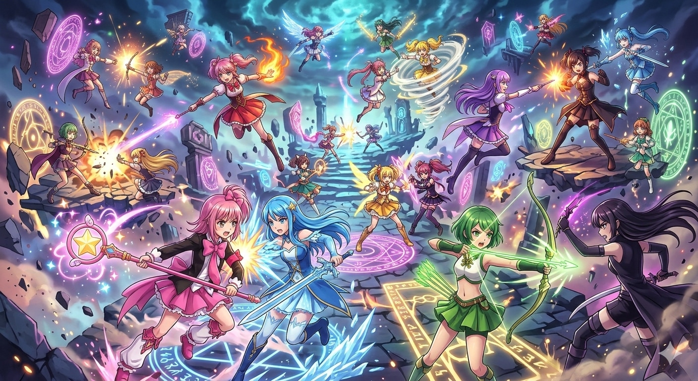 魔法少女バトルロワイヤル | の人気AIイラスト・グラビア