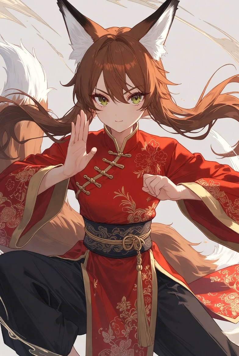 ケモミミカンフー2 | の人気AIイラスト・グラビア