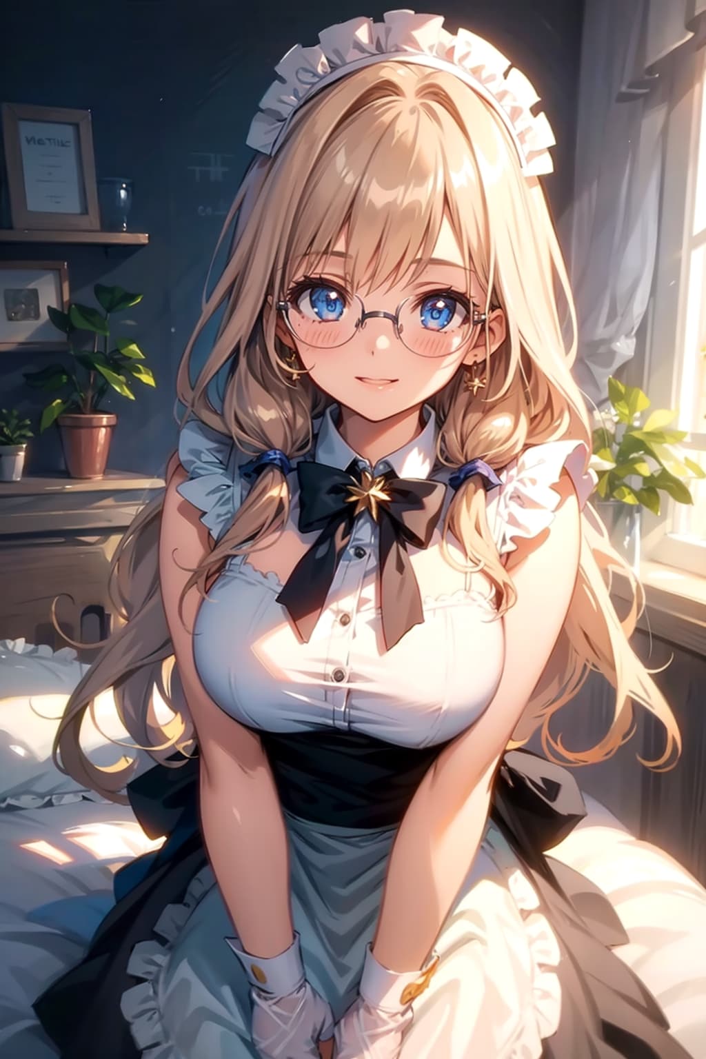 メガネ美少女メイド