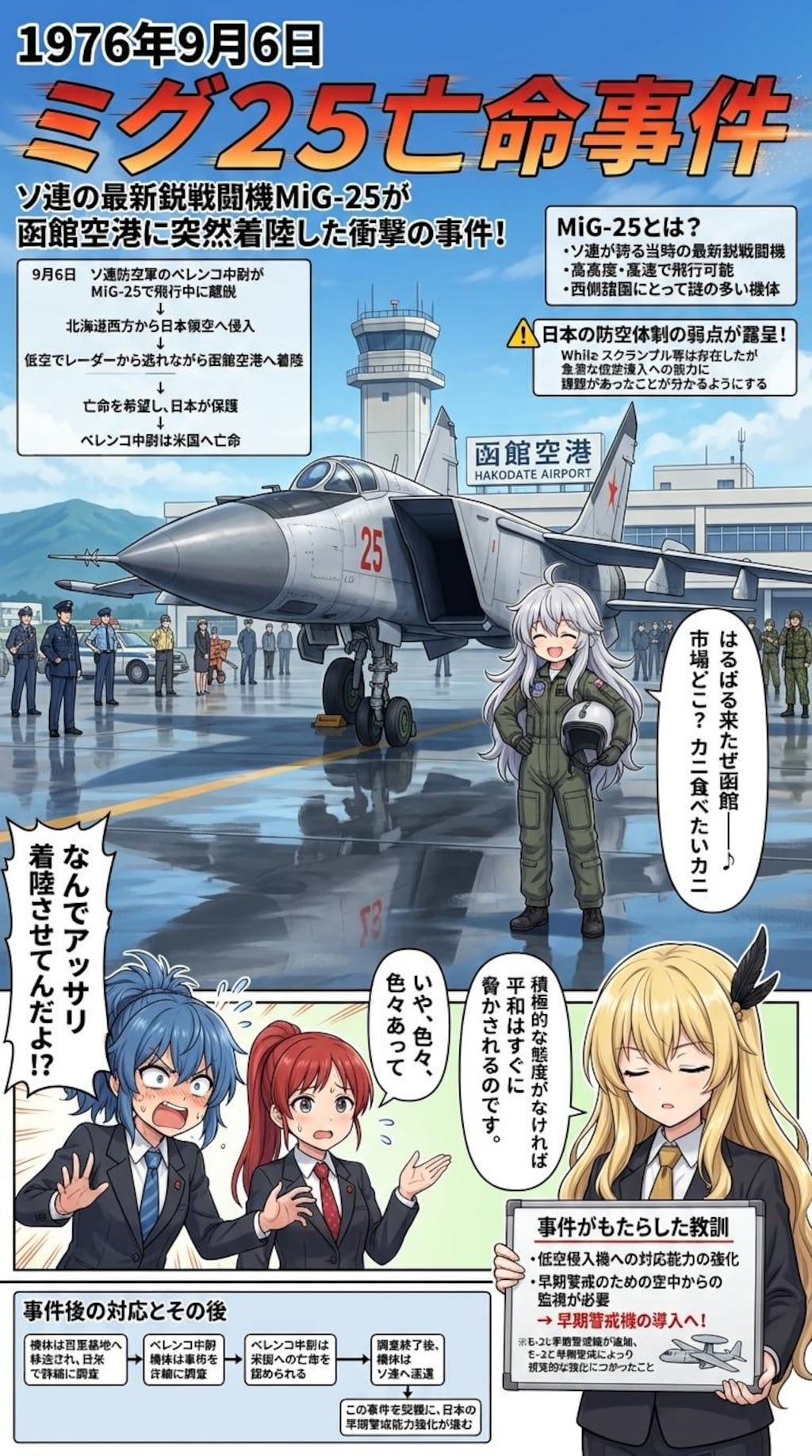 9月6日はミグ25亡命事件の日