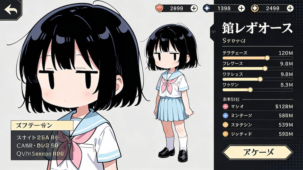 ゲームのキャラになってみた