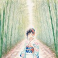 竹林の和装美人 2枚目