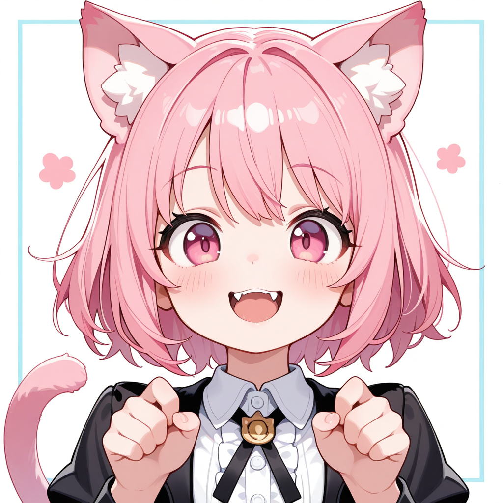 本当は仲良しのメイちゃんとねこちゃん♡