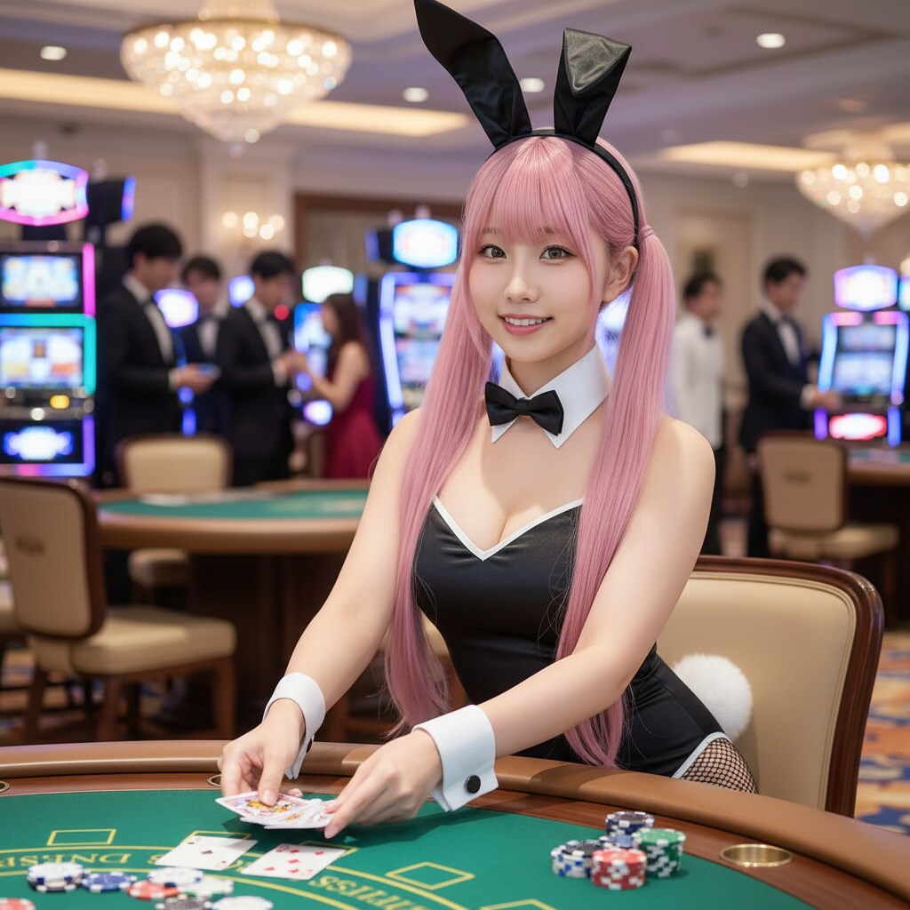 ももツイさん。勝負事の日。バニーガール