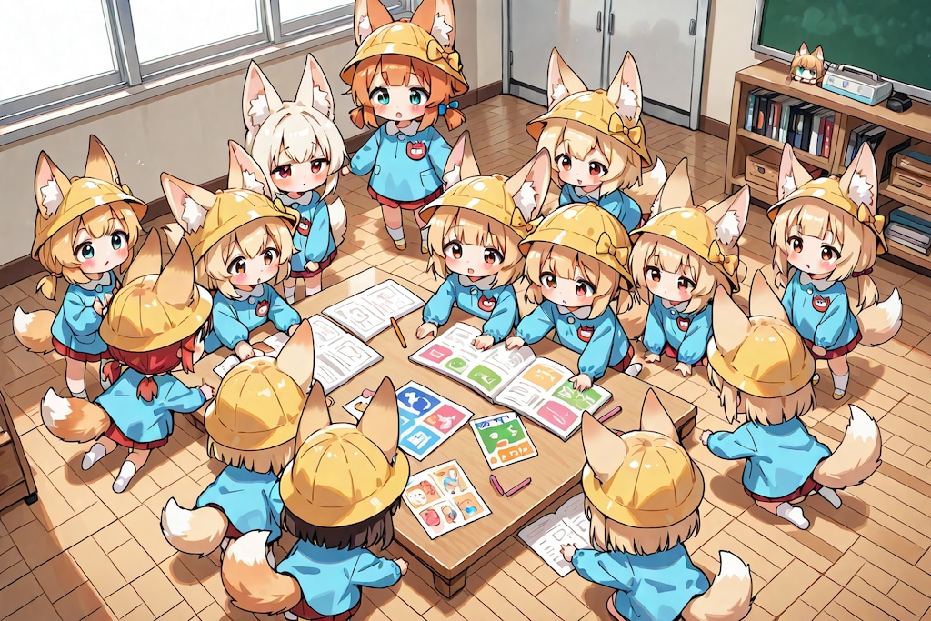 キツネようちえん あぶらあげ組