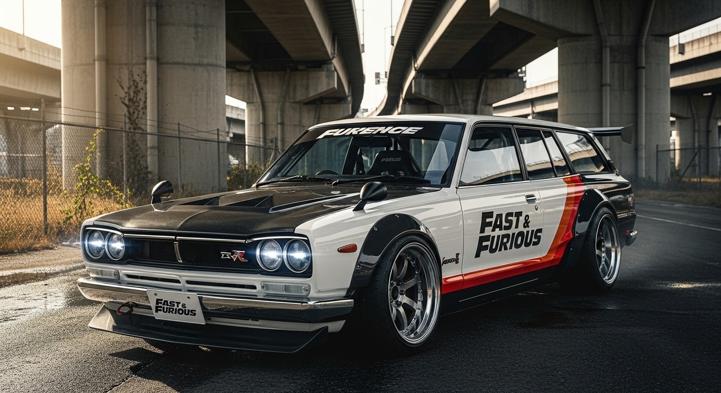 ワイルドスピードスカイライン2000GT-Rワゴン | の人気AIイラスト・グラビア