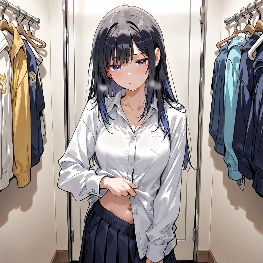 着替え中