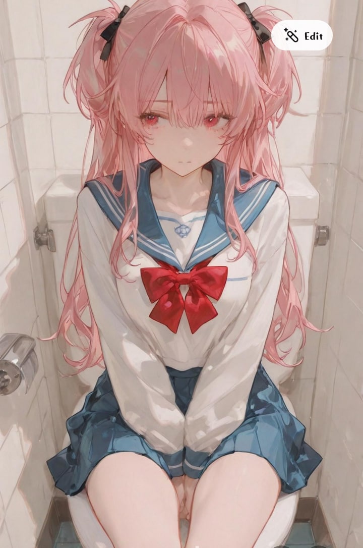 美琴をトイレに連れ込む