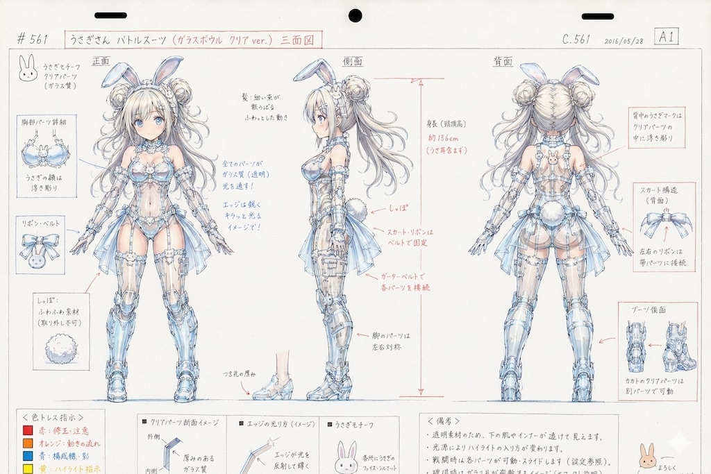 ガラスボウルクリアバトルスーツ