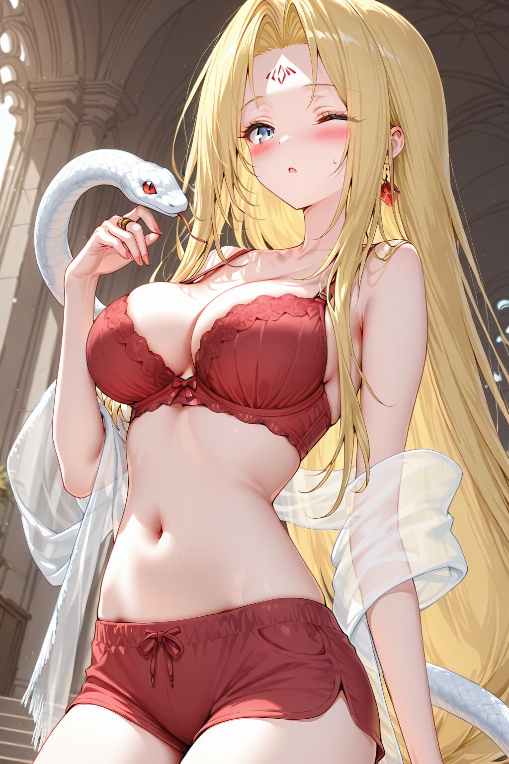 メデューサちゃん、変身前のルーティーン