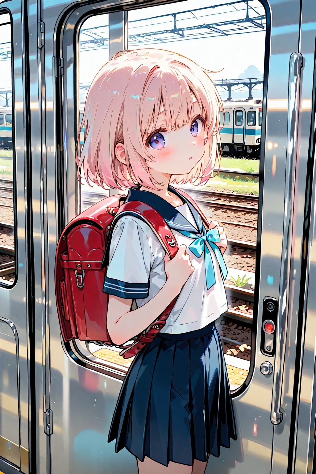 電車内で出会った少女(BONSAI)(11) | の人気AIイラスト・グラビア