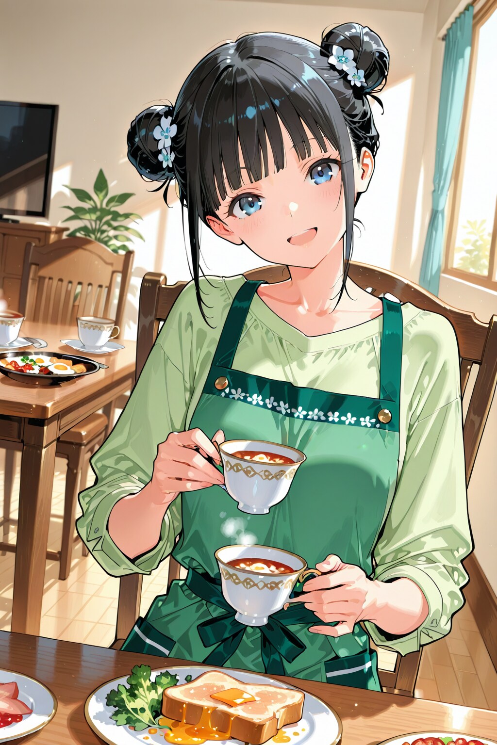 おだんごちゃん🍡✨と朝ごはん🍚✨　5/23
