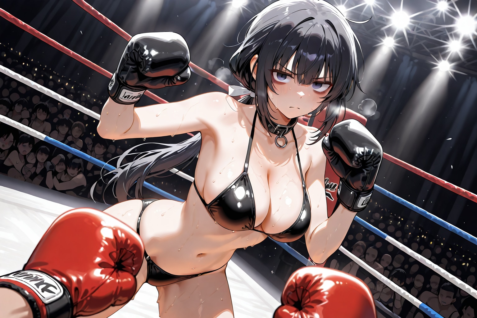 残念美人ズのビキニでボクシング