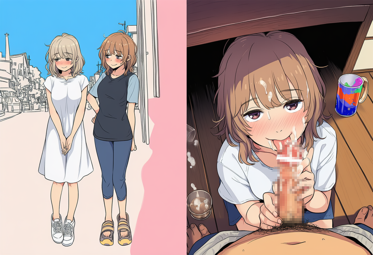 ナンパした陰キャ二人組を酔わせたら順番にフェラしてくれた