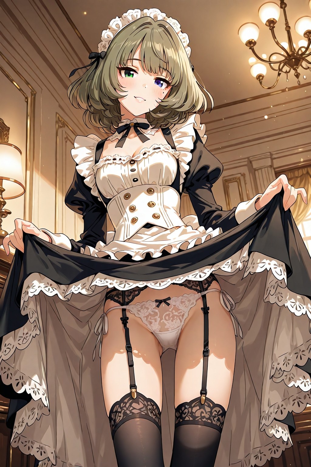 今日は白猫の格好をしたので、合わせてみました。