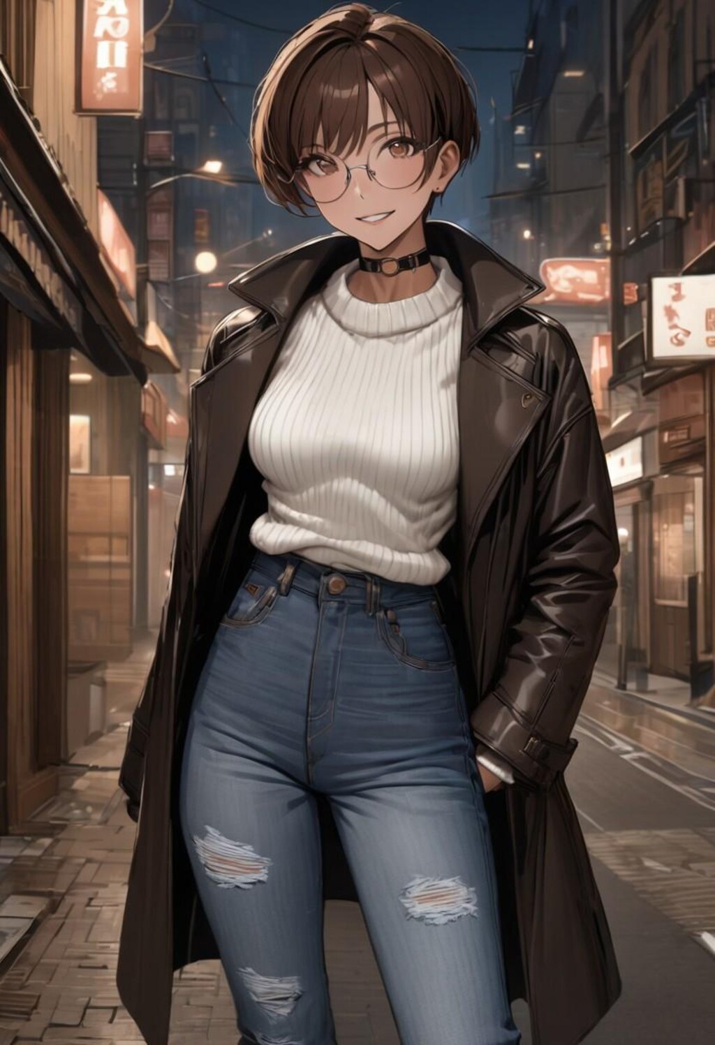 ショートヘアお姉さん