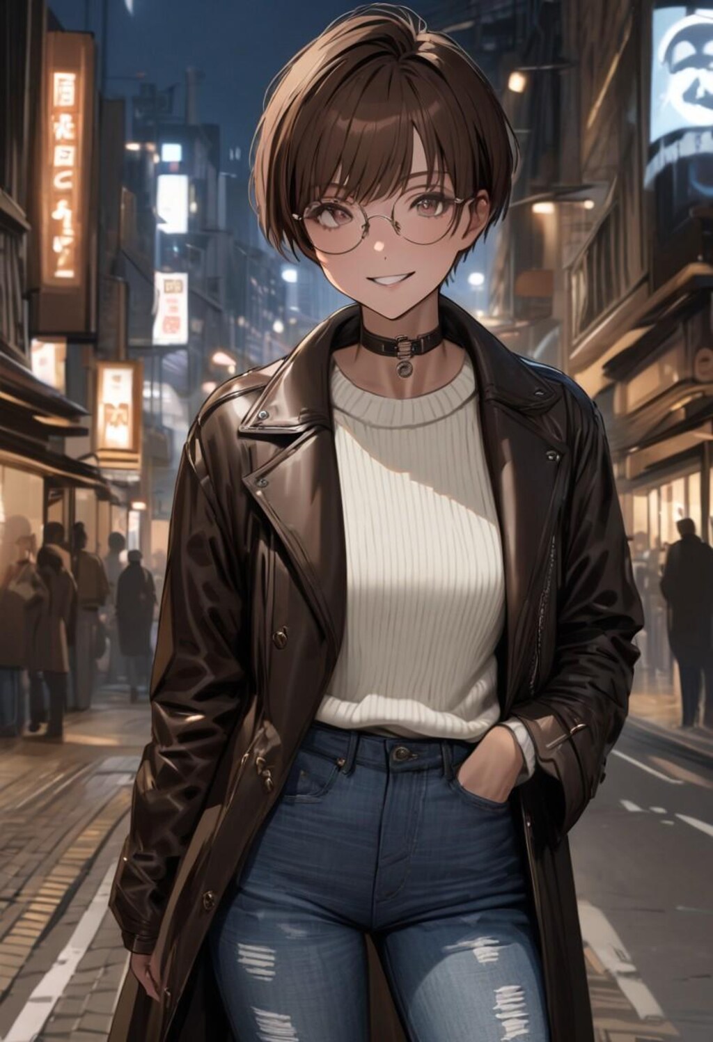 ショートヘアお姉さん