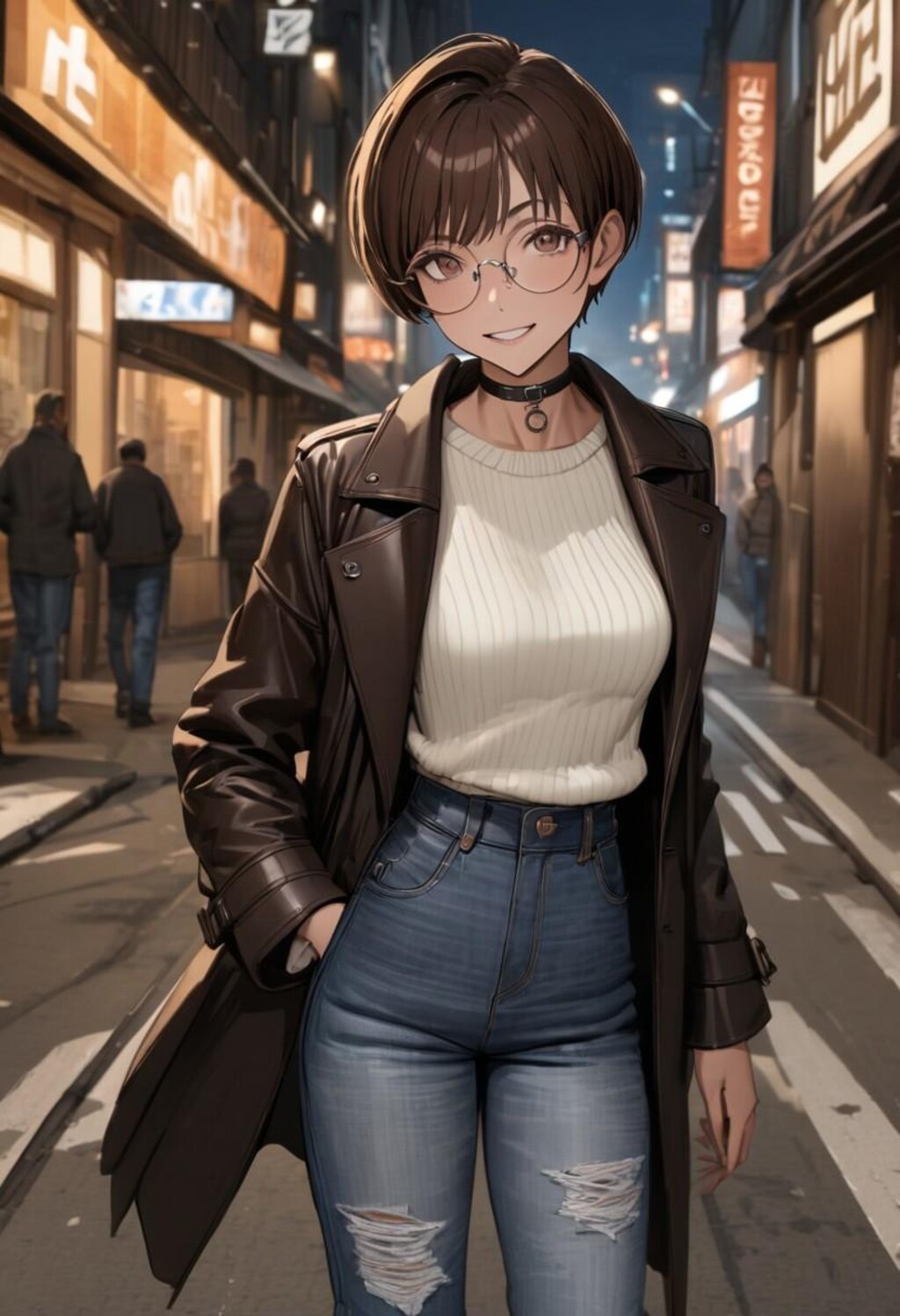 ショートヘアお姉さん