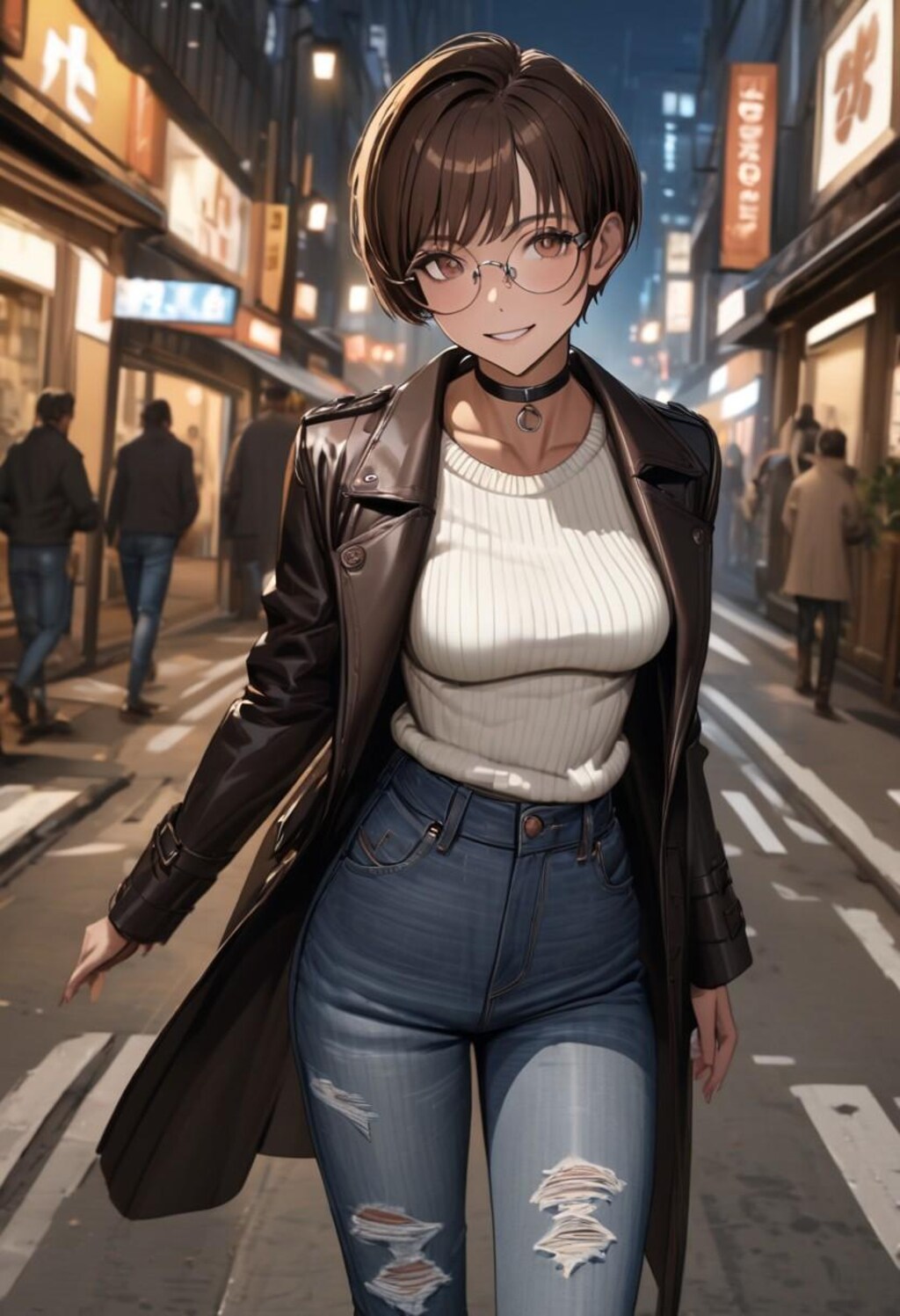 ショートヘアお姉さん