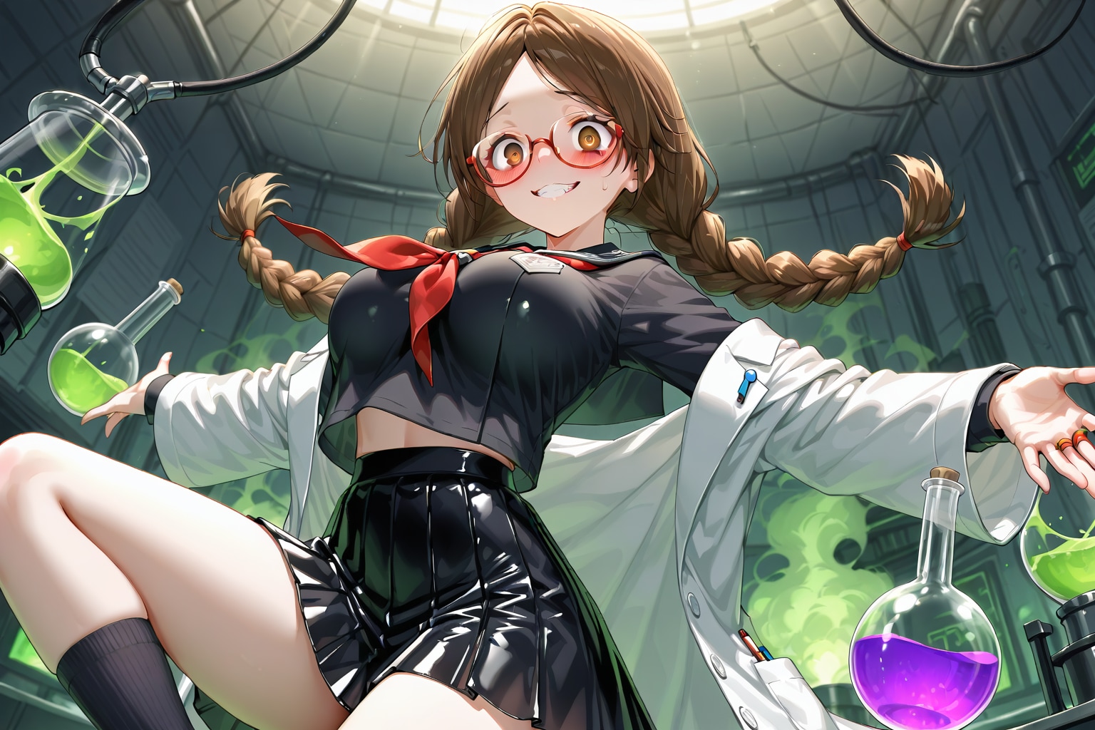 怪演！？マッドサイエンティストしおりさん | の人気AIイラスト・グラビア