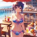 テラスでご飯② 2枚目