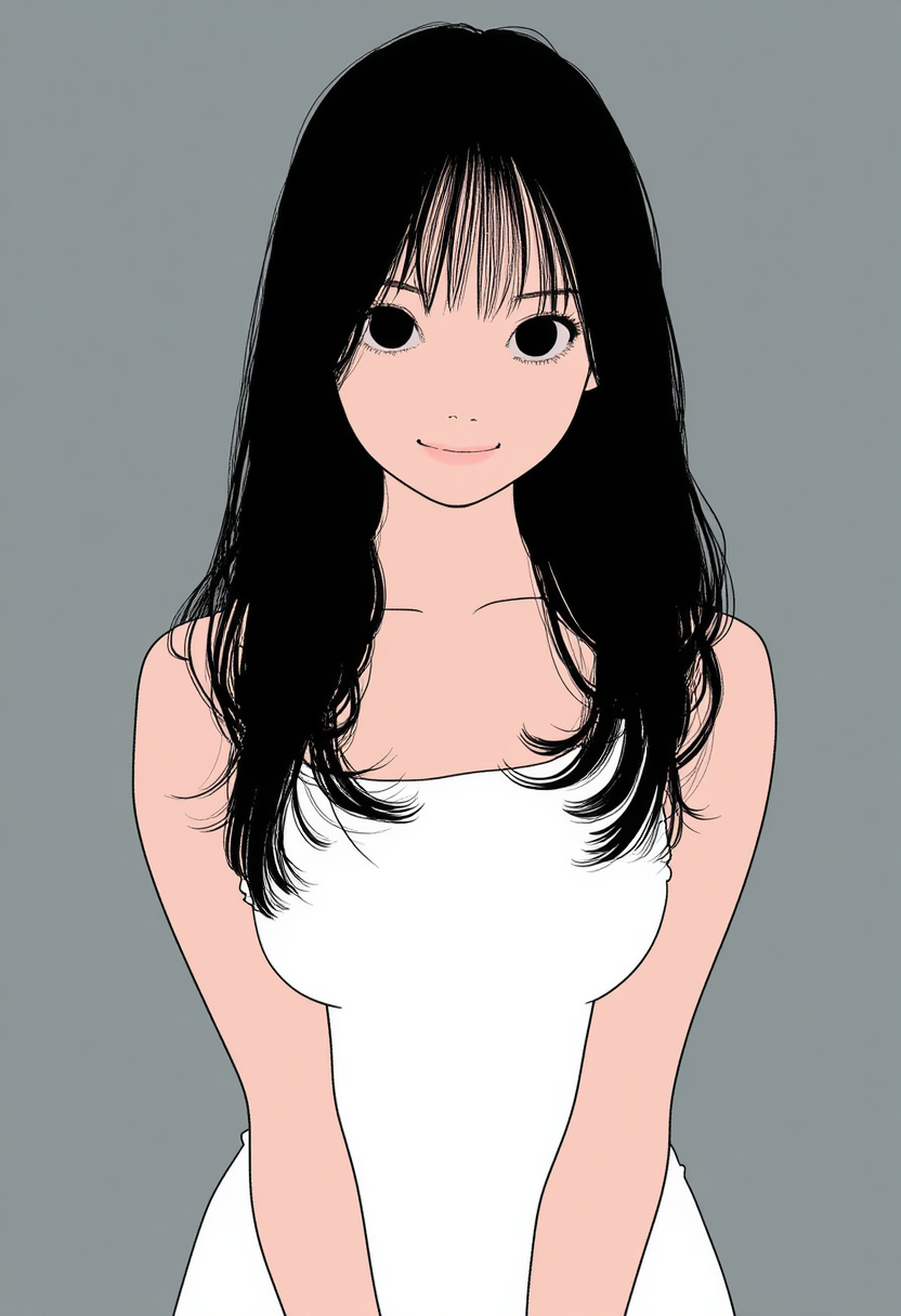 女性（flat color 5） | の人気AIイラスト・グラビア