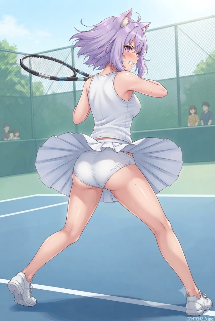 テニスデートで本気出すパンチラシス