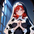 月夜の教会の赤髪シスター 【全年齢版】 4枚目