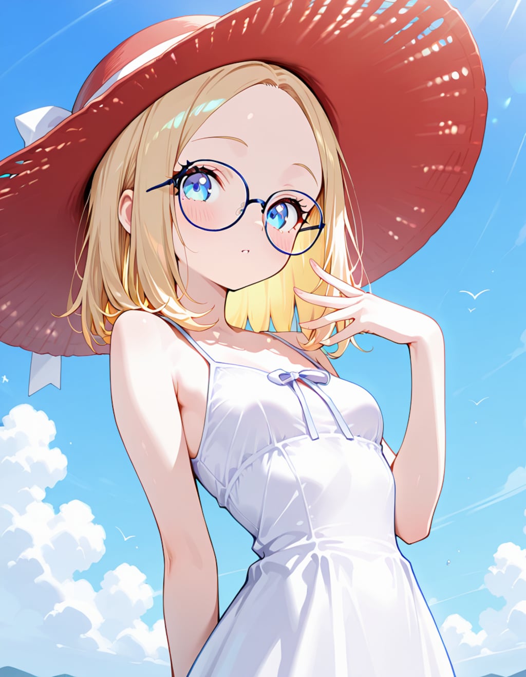 夏といえば白ワンピ