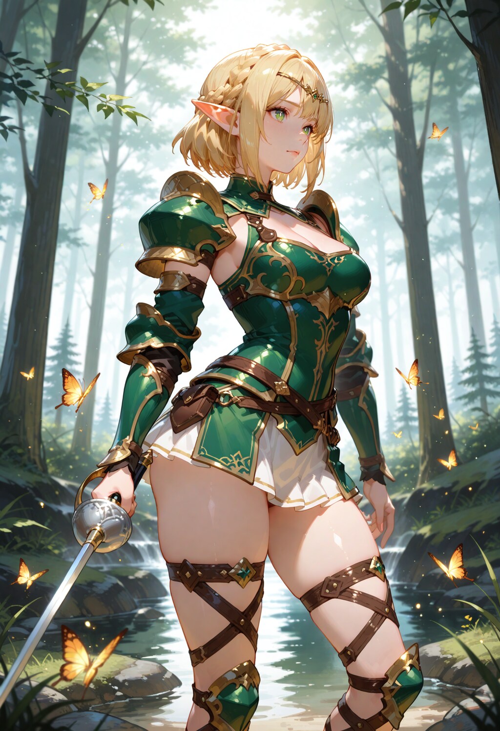 一般兵士エルフさん。