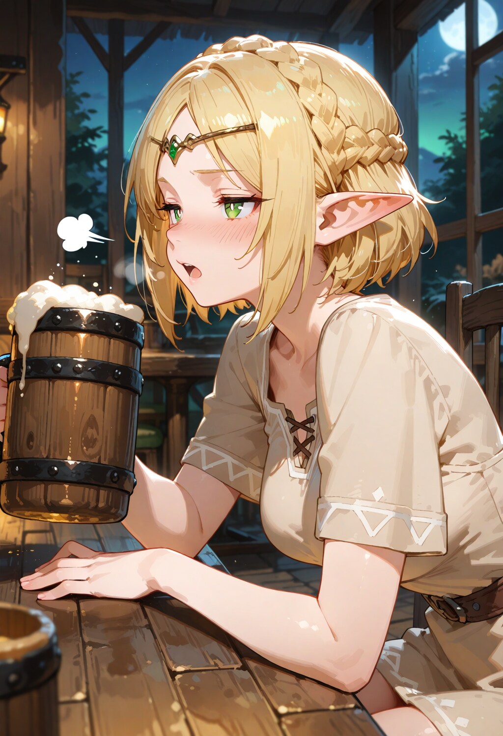 一般兵士エルフさん。