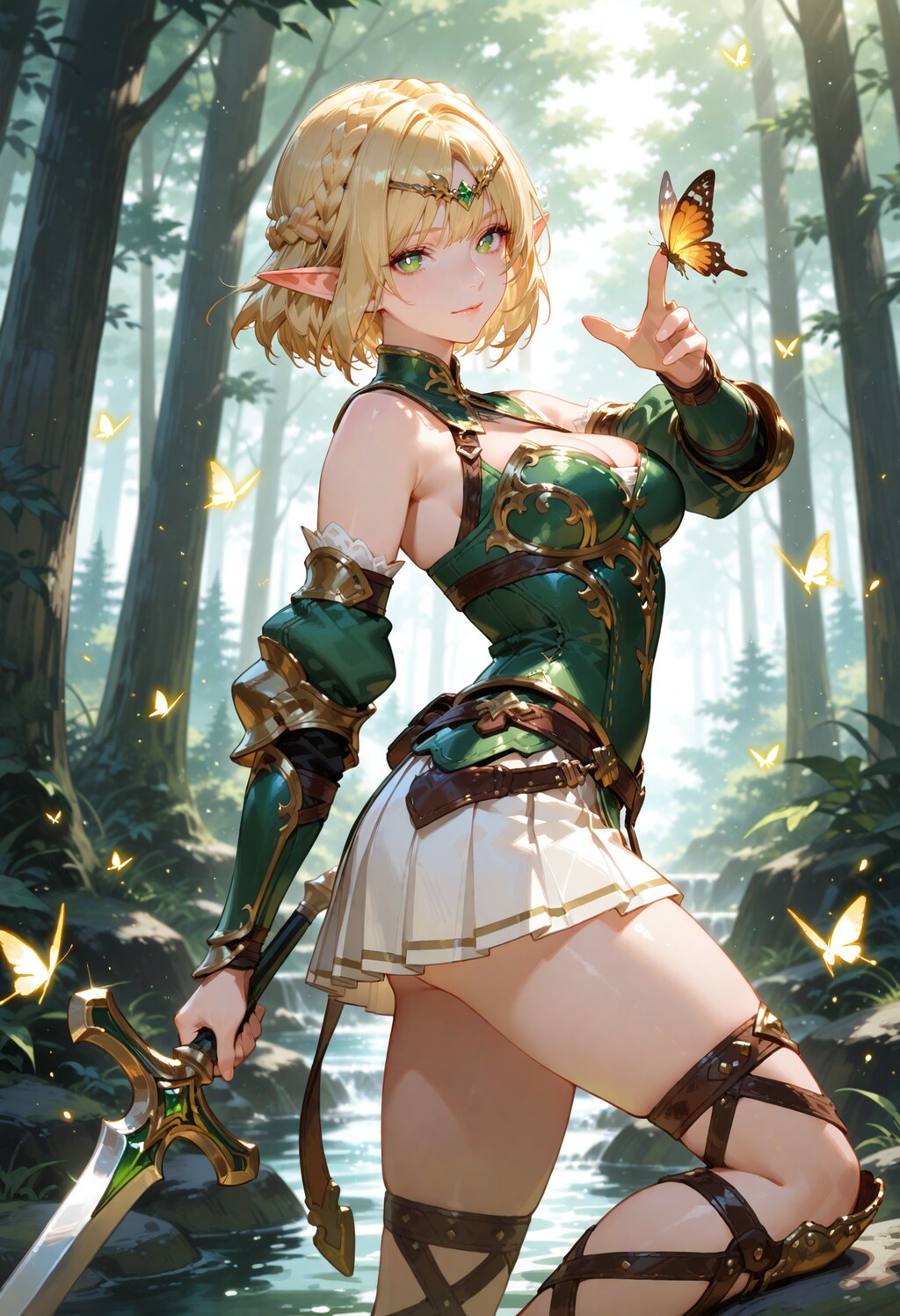 一般兵士エルフさん。