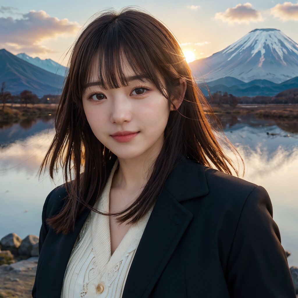 山と日の出 6/10