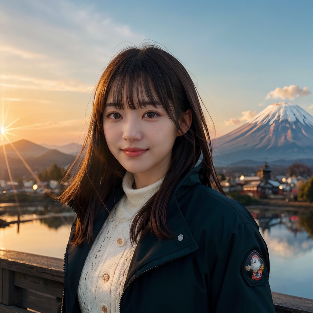 山と日の出 6/10