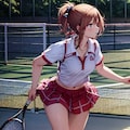 テニス部の彼女 2枚目