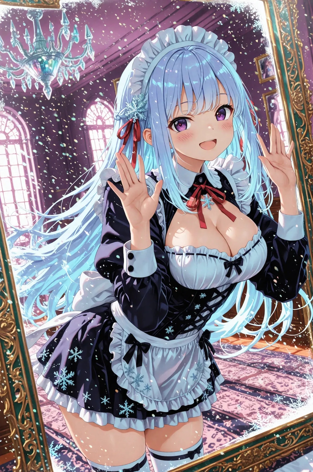 鏡の中のスーパーメイド💓