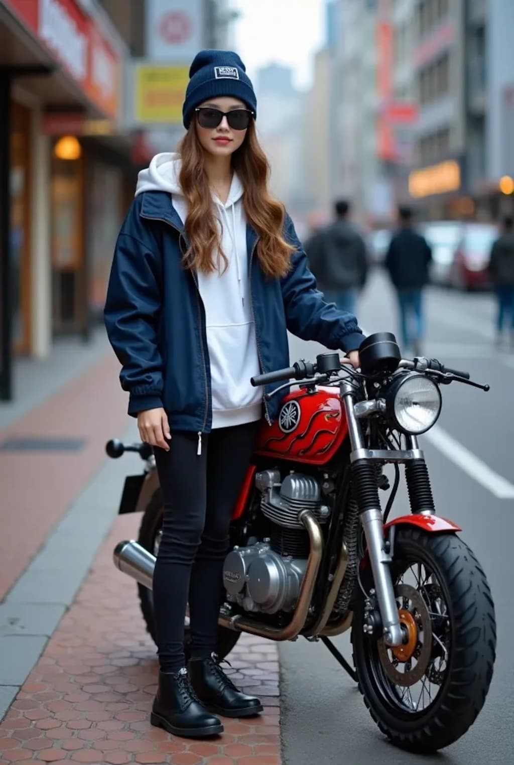 ちょっとやんちゃなバイク少女