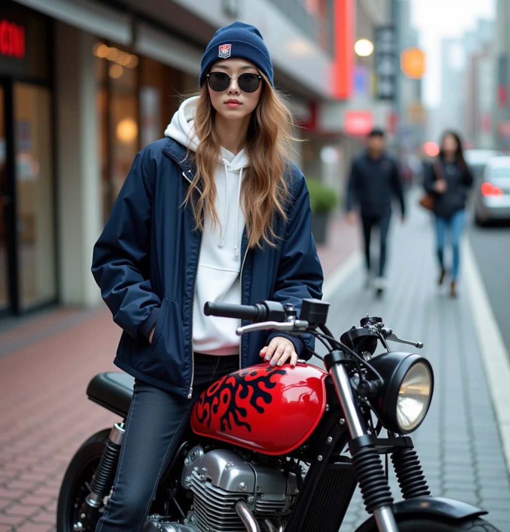 ちょっとやんちゃなバイク少女