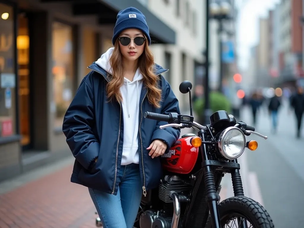 ちょっとやんちゃなバイク少女