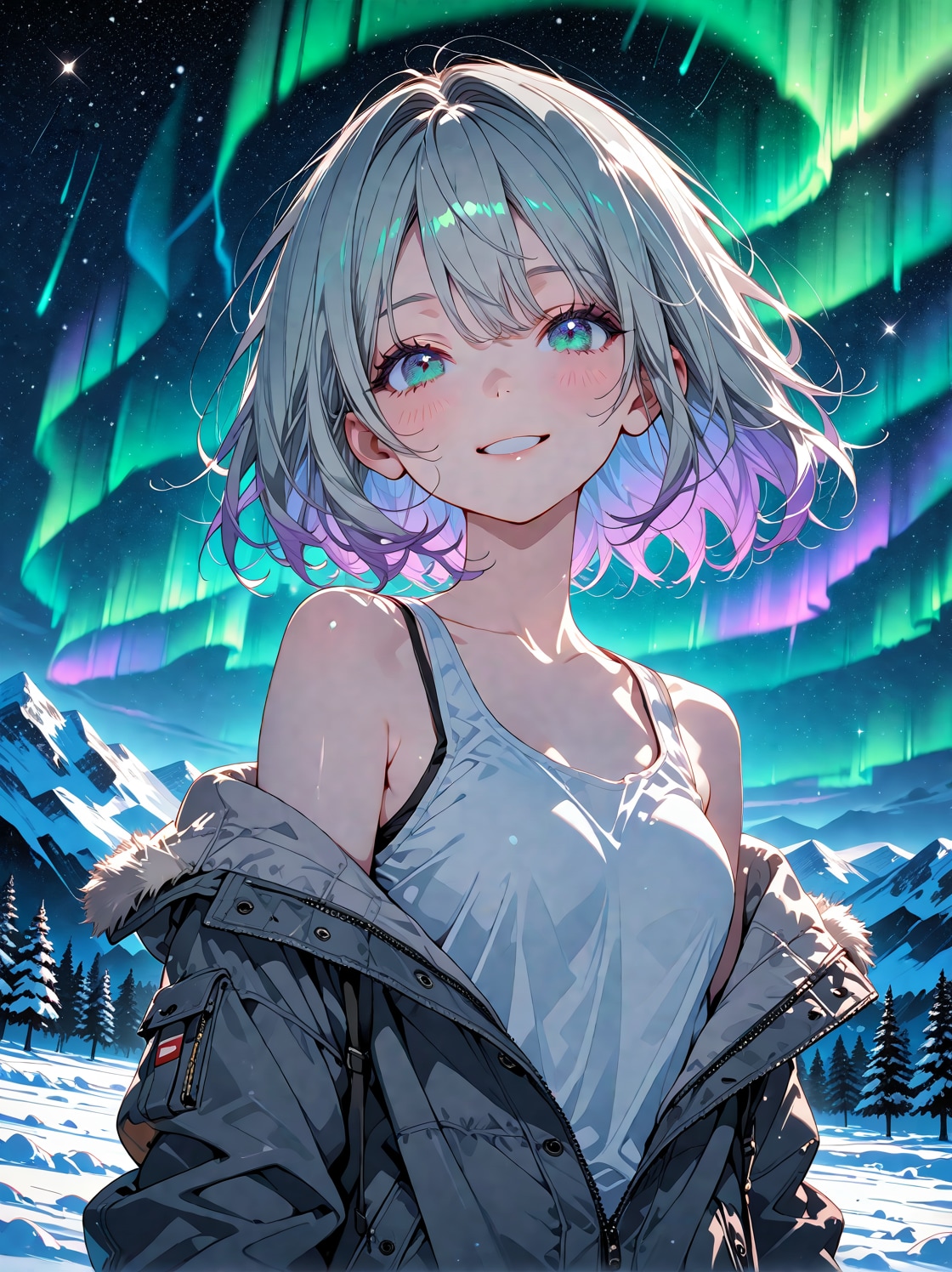 オーロラ | の人気AIイラスト・グラビア