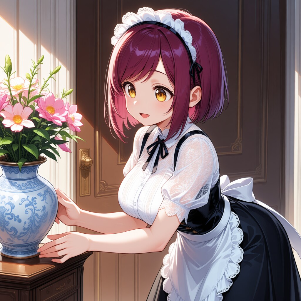 こんにちは（挨拶メイドの芽衣ちゃん）