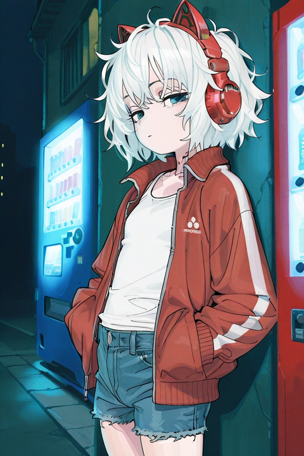 猫耳ヘッドホンな女の子