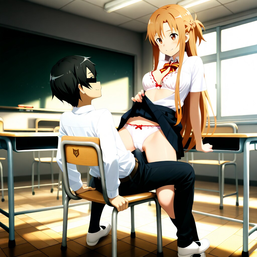 教室でハッスル