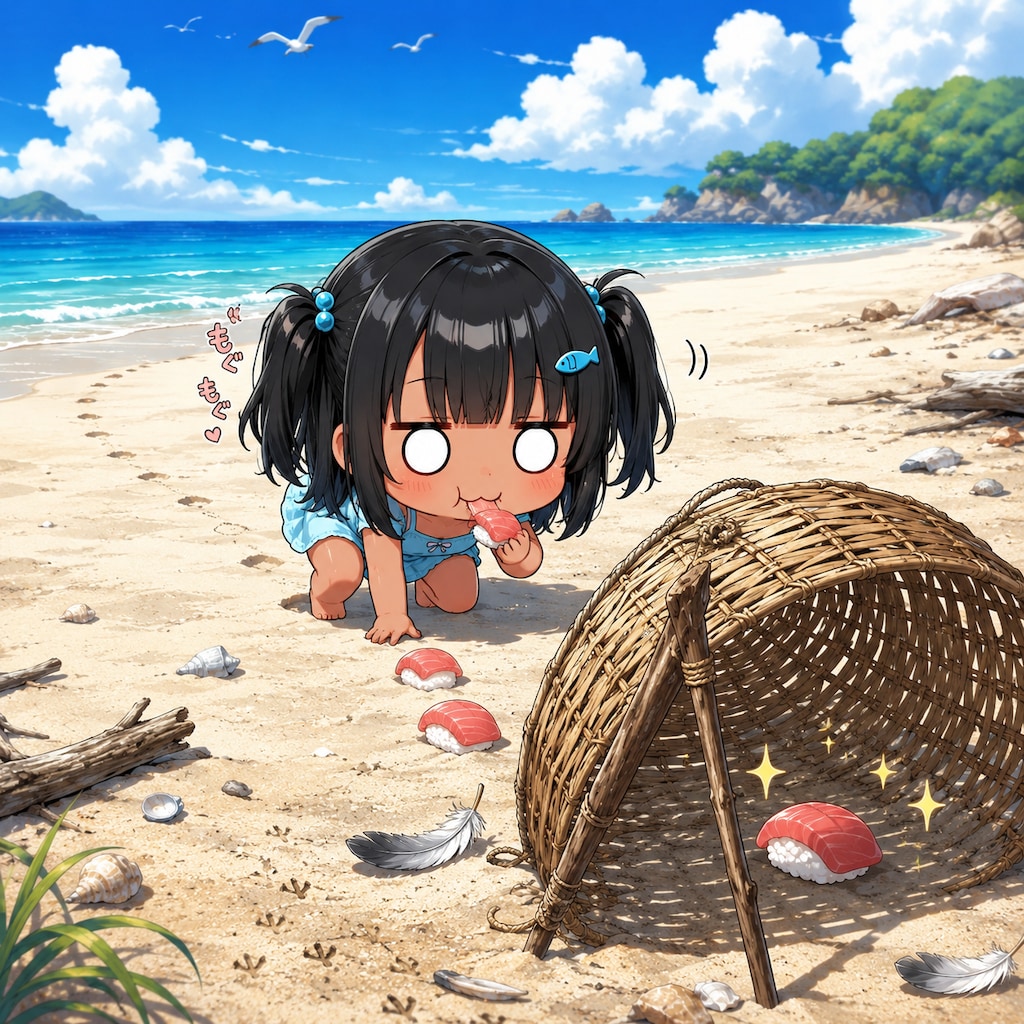 罠にかかるこなつちゃん